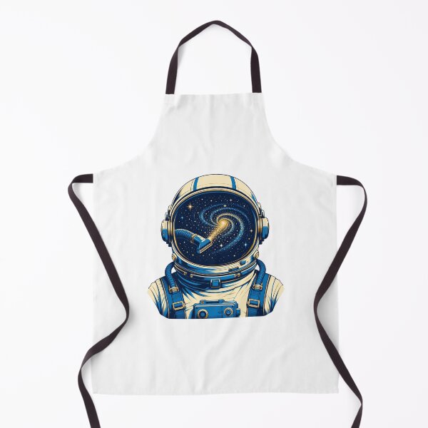Item preview, Astronaut Vacuuming Stars Retro Space Cleaner Illustration designed and sold by AMICO77.
