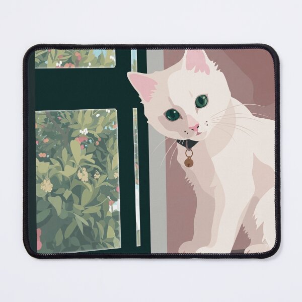 Item preview, White kitten on the armchair designed and sold by NorthNook.