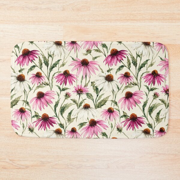 Item preview, Echinacea Coneflower Prairie Watercolor Seamless Pattern designed and sold by Inkworksbyshery.