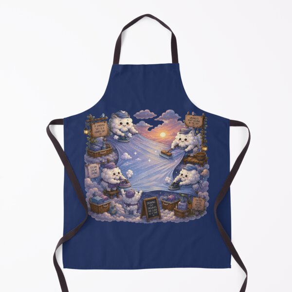 Item preview, Ironing Out Troubles Cute Clouds Ironing the Sky Art designed and sold by Miheerala.