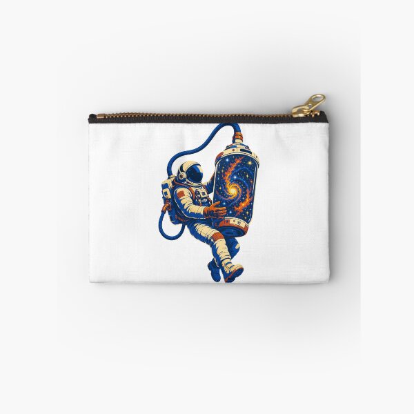 Item preview, Astronaut Vacuuming Stars Retro Space Cleaner Illustration designed and sold by AMICO77.