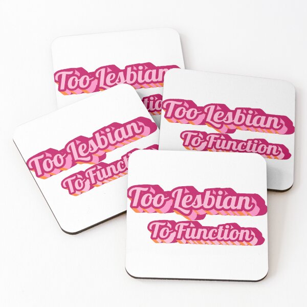 Item preview, Too Lesbian To Function Funny Lesbian Sticker Sapphic Pride Gift WLW Art designed and sold by SapphosWeave.
