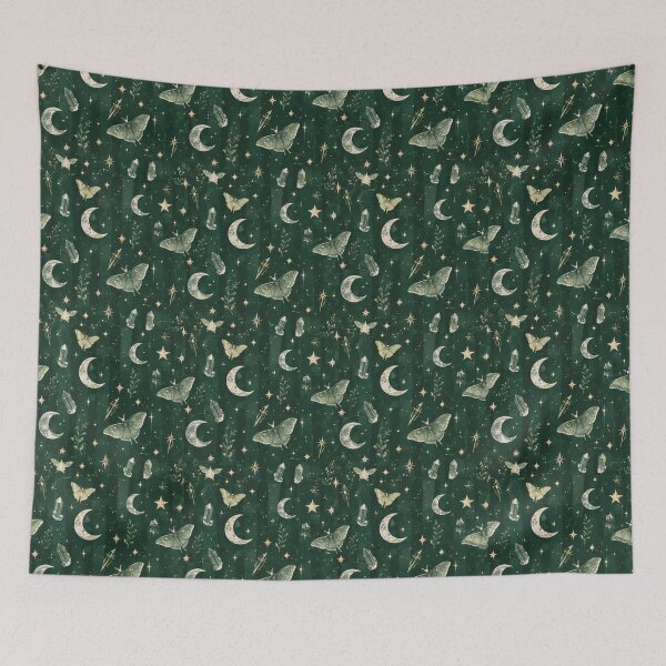 Item preview, Midnight Luna Moths designed and sold by SoloreCreations.