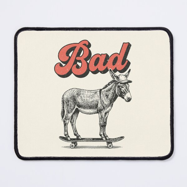 Item preview, Retro Bad Ass Donkey Skateboarding Funny Skateboarder designed and sold by Y-Vibes.