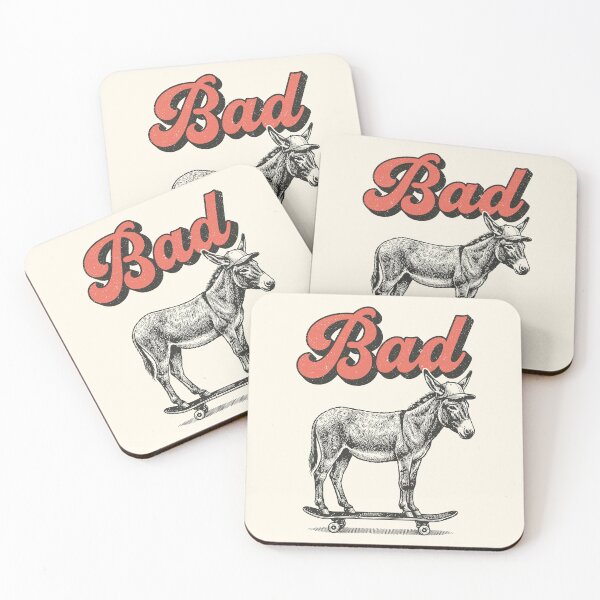 Item preview, Retro Bad Ass Donkey Skateboarding Funny Skateboarder  designed and sold by Y-Vibes.