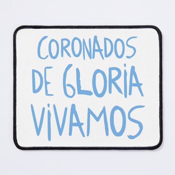 Item preview, Coronados De Gloria Vivamos - World Cup 2026 Typography Tribute (Blue) designed and sold by frikybomb.