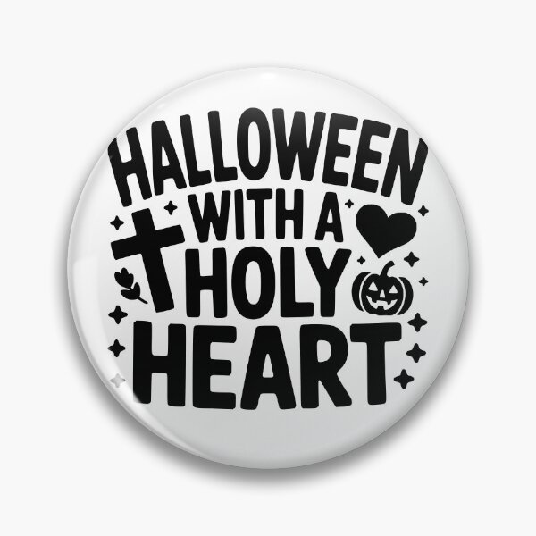 Item preview, Halloween With a Holy Heart designed and sold by theartfulaspie.