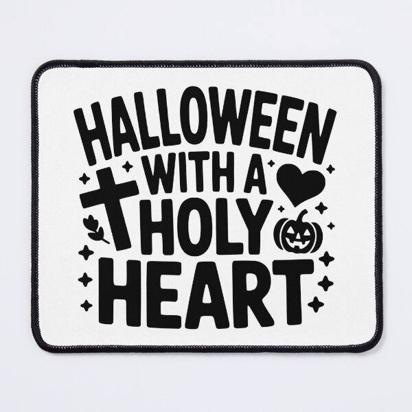 Item preview, Halloween With a Holy Heart designed and sold by theartfulaspie.