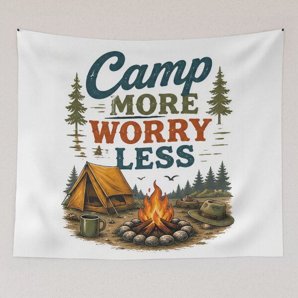 Item preview, Monarch Camper - Camp More, Worry Less (#0304C009) designed and sold by SarVonne Serenity Moments.