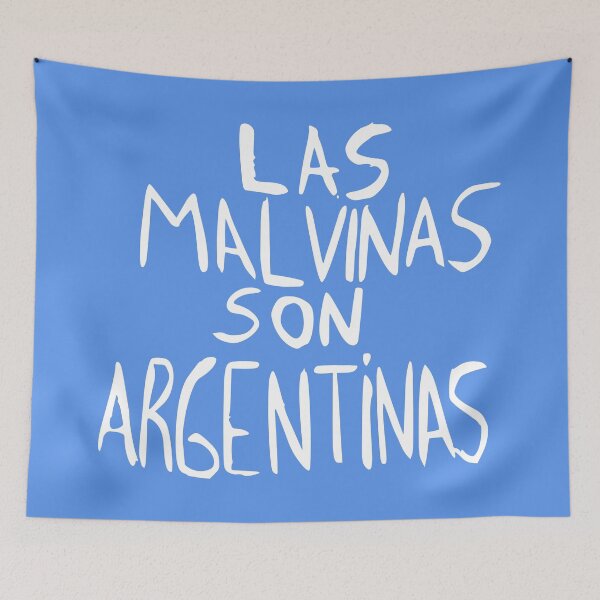 Item preview, LAS MALVINAS SON ARGENTINAS (sheet sign) WHITE designed and sold by frikybomb.
