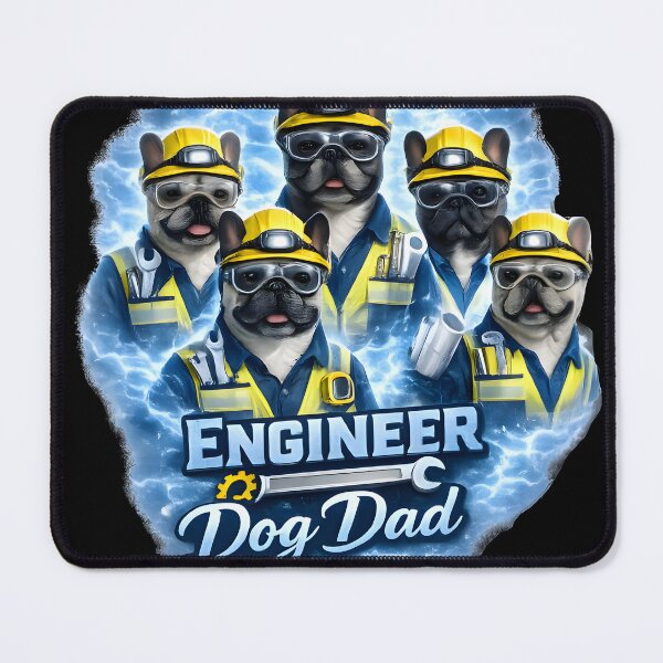 Item preview, Engineer Dog Dad | French Bulldog Engineer Gift designed and sold by PixelForge11.