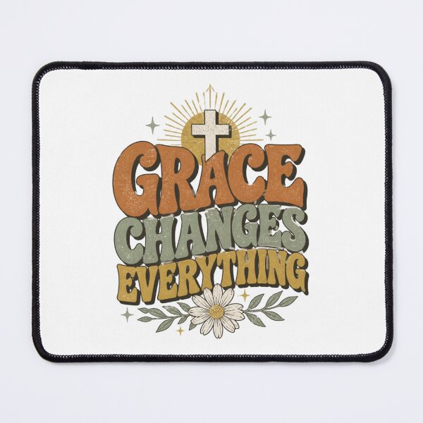 Item preview, Grace Changes Everything Christian Retro T-Shirt designed and sold by Illustrated Faith.