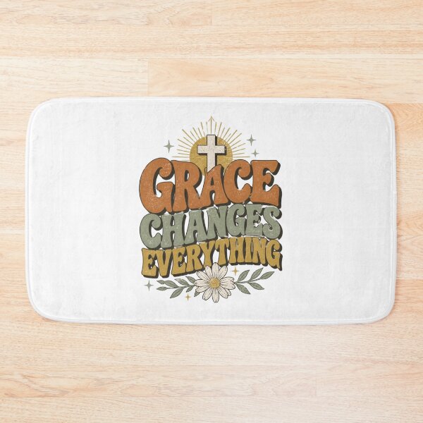 Artikelvorschau, „Gnade verändert alles“ – Christliches Retro-T-Shirt entworfen und verkauft von Illustrated Faith.