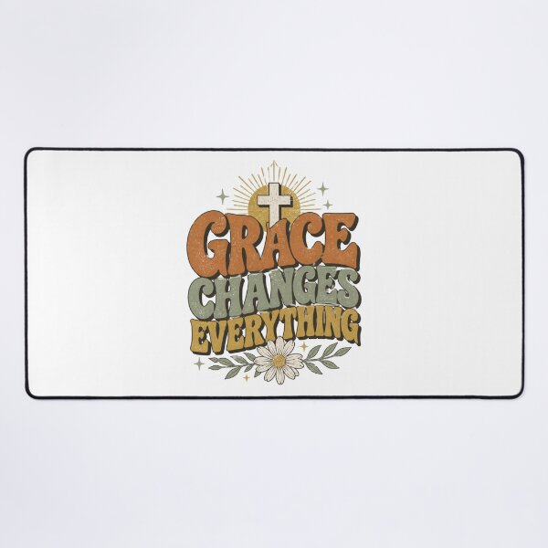 Item preview, Grace Changes Everything Christian Retro T-Shirt designed and sold by Illustrated Faith.