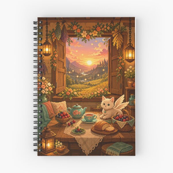 Item preview, Golden Hour Tea with a Winged Familiar  designed and sold by Sketchlegacy.
