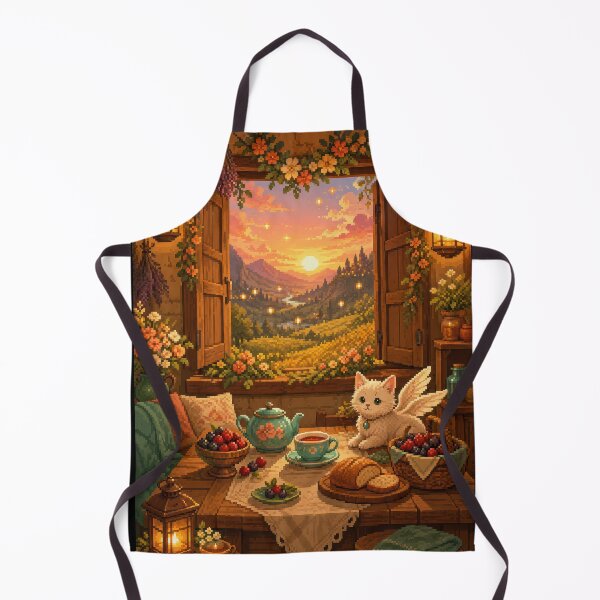 Item preview, Golden Hour Tea with a Winged Familiar designed and sold by Sketchlegacy.