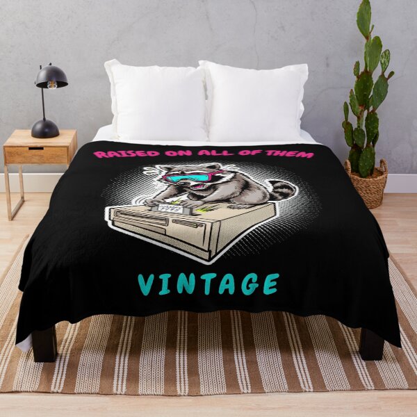Item preview, Raised On All of Them Vintage Retro 90s Gaming Raccoon Floppy Disk designed and sold by LeSoniPapaPrint.
