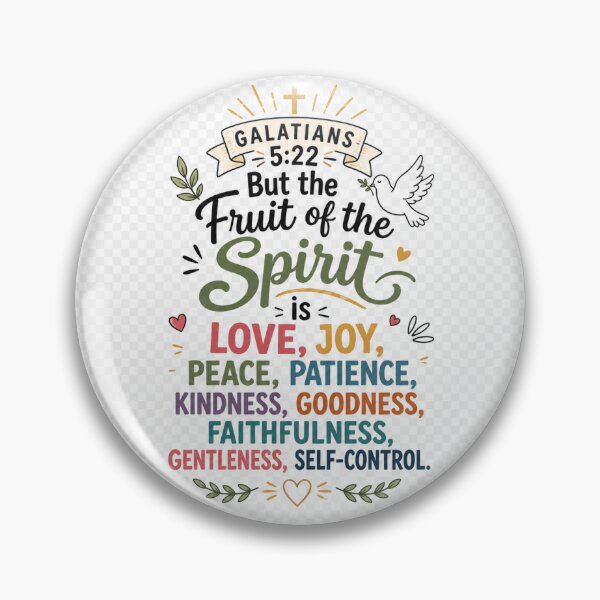 Item preview, Galatians 5:22 Fruit of the Spirit Minimalist Christian Bible Verse SVG PNG Design designed and sold by Fabrifrank.