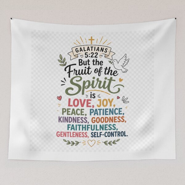 Item preview, Galatians 5:22 Fruit of the Spirit Minimalist Christian Bible Verse SVG PNG Design designed and sold by Fabrifrank.