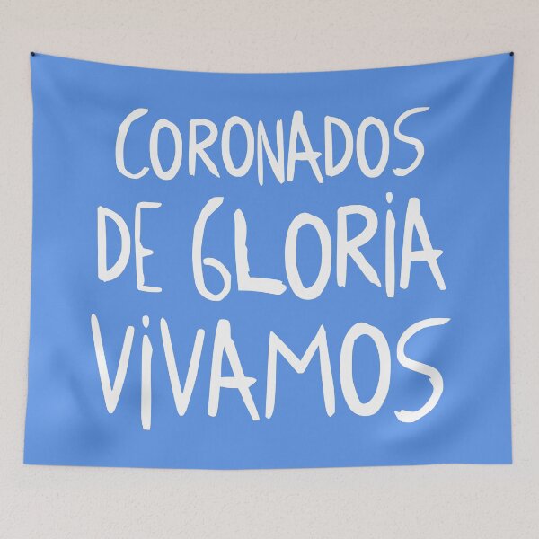 Item preview, Coronados De Gloria Vivamos - World Cup 2026 Typography Tribute (White) designed and sold by frikybomb.