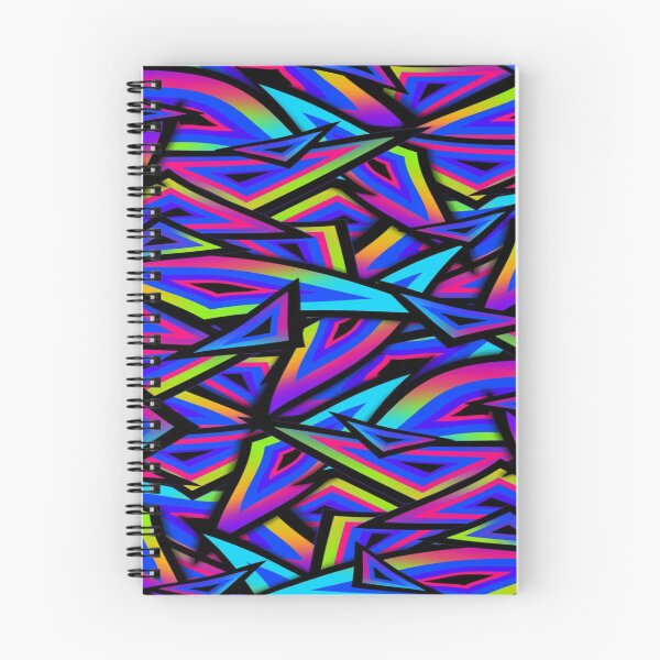 Item preview, Psychedelic Neon Triangles - Abstract Geometric Gradient Rainbow Pattern designed and sold by RAYBIL.