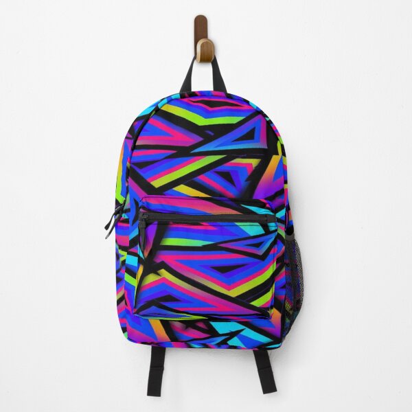 Item preview, Psychedelic Neon Triangles - Abstract Geometric Gradient Rainbow Pattern designed and sold by RAYBIL.