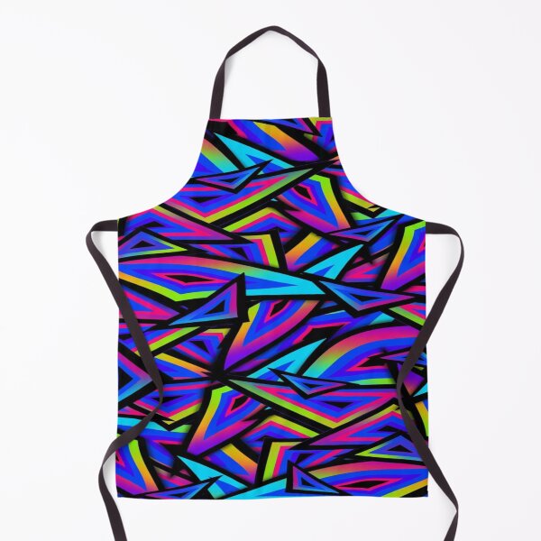 Item preview, Psychedelic Neon Triangles - Abstract Geometric Gradient Rainbow Pattern designed and sold by RAYBIL.