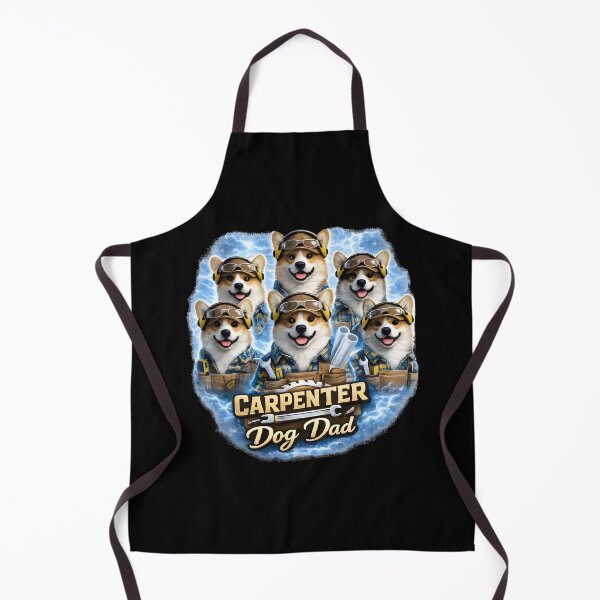Item preview, Carpenter Dog Dad | Corgi Woodworker Funny Gift designed and sold by PixelForge11.