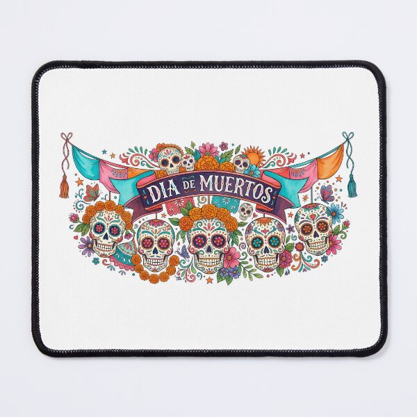 Item preview, Dia De Los Muertos Sugar Skull Banner Illustration designed and sold by BetweenForms.