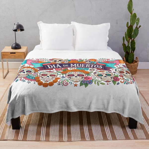 Item preview, Dia De Los Muertos Sugar Skull Banner Illustration designed and sold by BetweenForms.