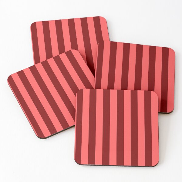 Item preview, Classic Red and Coral Crimson Vertical Stripes Seamless Pattern designed and sold by NOUURRRR.
