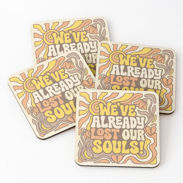 Item preview, We've Already Lost Our Souls — Retro Dark Philosophy Art Print designed and sold by monolithstudio.