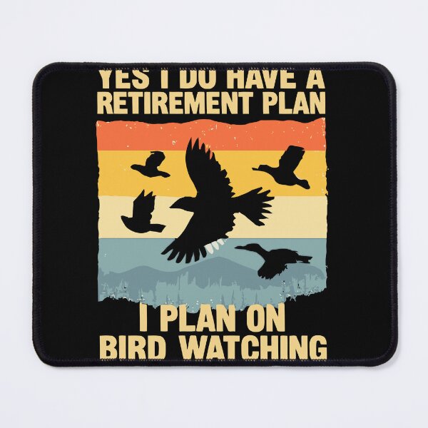 Item preview, My Retirement Plan Is Birds - Funny Bird Watching Retro Sunset Art designed and sold by BendyBeasts.