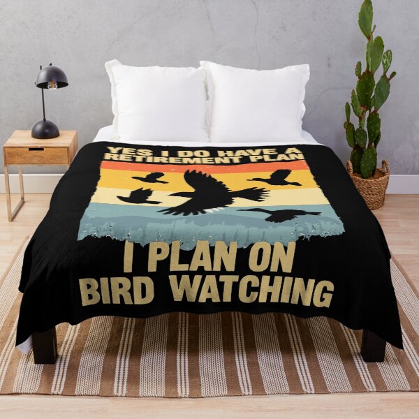 Item preview, My Retirement Plan Is Birds - Funny Bird Watching Retro Sunset Art designed and sold by BendyBeasts.