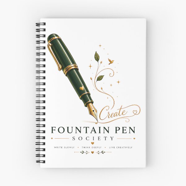 Item preview, Fountain Pen Society | Writer Gift | Fountain Pen Lover | Calligraphy Art | Author T-Shirt | Journal Lover | Creative Writing designed and sold by Digital Culture Studio.