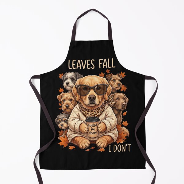 Item preview, Leaves Fall I Don't Funny Dog Shirt | Fueled by Chaos Golden Retriever Fall Autumn Dog Lover Gift designed and sold by MS Pod Studio.