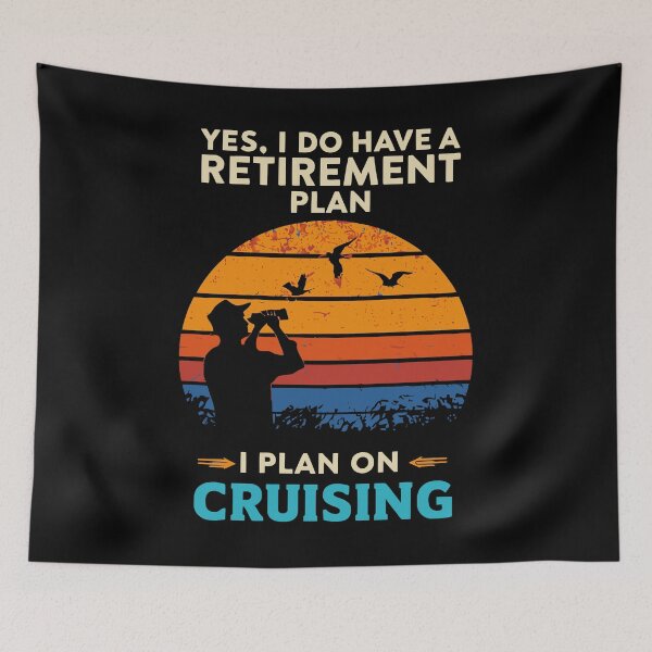 Item preview, My Retirement Plan Is Birds - Funny Bird Watching Retro Sunset Art designed and sold by BendyBeasts.