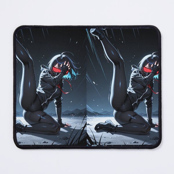Item preview, Digital Art - Stylized Manga Character, Dark and Rainy Cyberpunk Atmosphere designed and sold by AnimeShin.