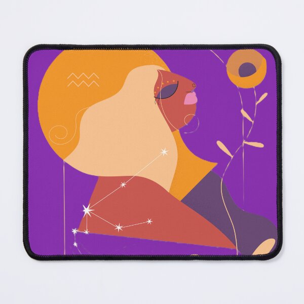 Item preview, Aquarius Zodiac Portrait Art – Astrology Star Sign Illustration designed and sold by BuckaBaby.