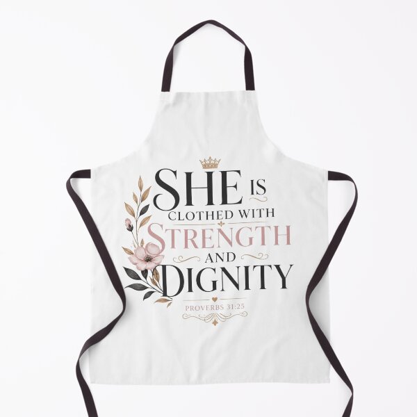 Item preview, She Is Clothed With Strength And Dignity | Proverbs 31 Christian Women's Shirt designed and sold by Illustrated Faith.
