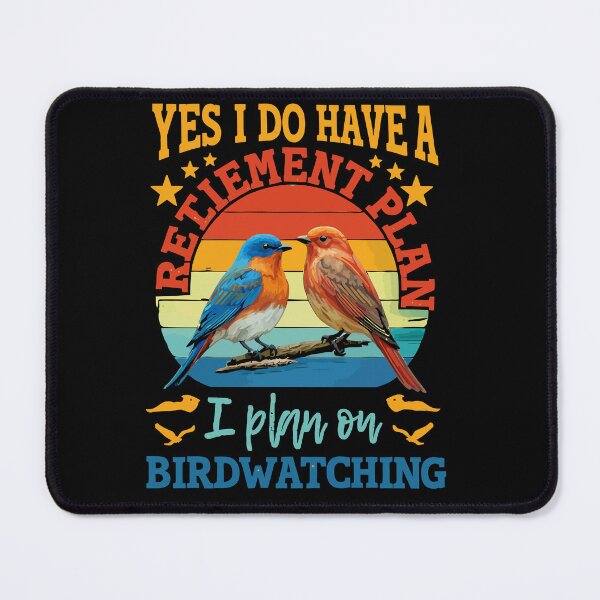 Item preview, My Retirement Plan Is Birds - Funny Bird Watching Retro Sunset Art designed and sold by BendyBeasts.