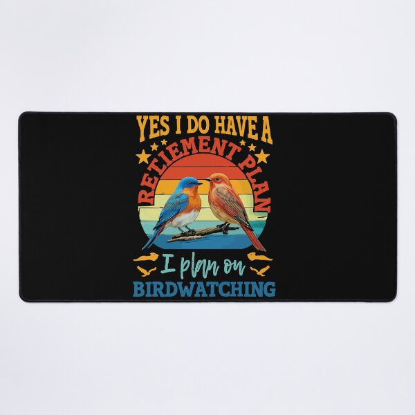 Item preview, My Retirement Plan Is Birds - Funny Bird Watching Retro Sunset Art designed and sold by BendyBeasts.