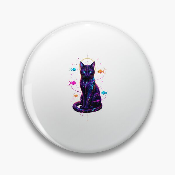 Item preview, Vaporwave Cat Neon Synthwave Retro Futuristic Artwork designed and sold by AMICO77.
