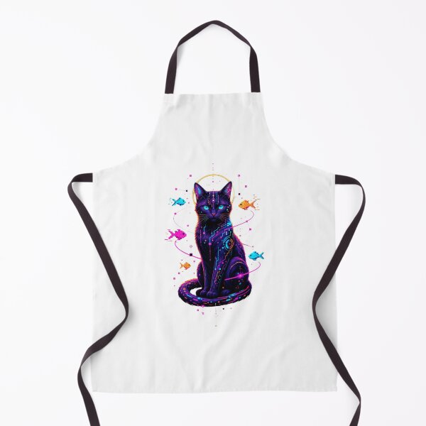 Item preview, Vaporwave Cat Neon Synthwave Retro Futuristic Artwork designed and sold by AMICO77.