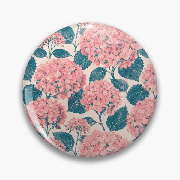 Item preview, Hydrangea Risograph Two Color Print Seamless Pattern designed and sold by Inkworksbyshery.