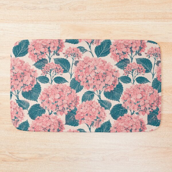 Item preview, Hydrangea Risograph Two Color Print Seamless Pattern designed and sold by Inkworksbyshery.