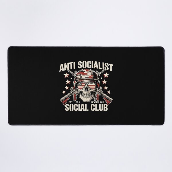 Item preview, Anti Socialist Social Club Funny Political Anti Socialism Statement designed and sold by Redgiant87x.