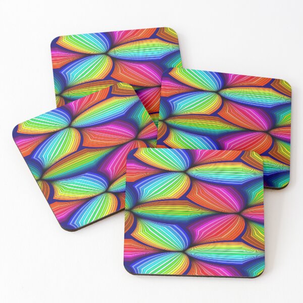 Item preview, Psychedelic Rainbow Pattern - Geometric Fan Lines designed and sold by RAYBIL.