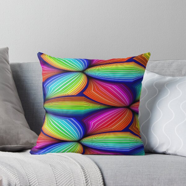 Item preview, Psychedelic Rainbow Pattern - Geometric Fan Lines designed and sold by RAYBIL.