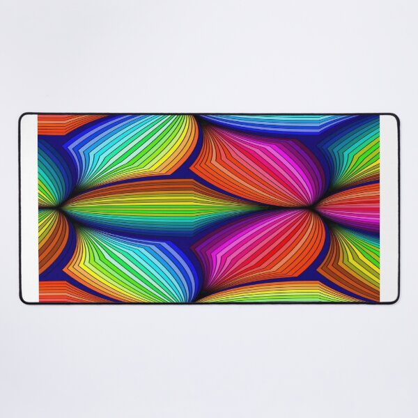 Item preview, Psychedelic Rainbow Pattern - Geometric Fan Lines designed and sold by RAYBIL.